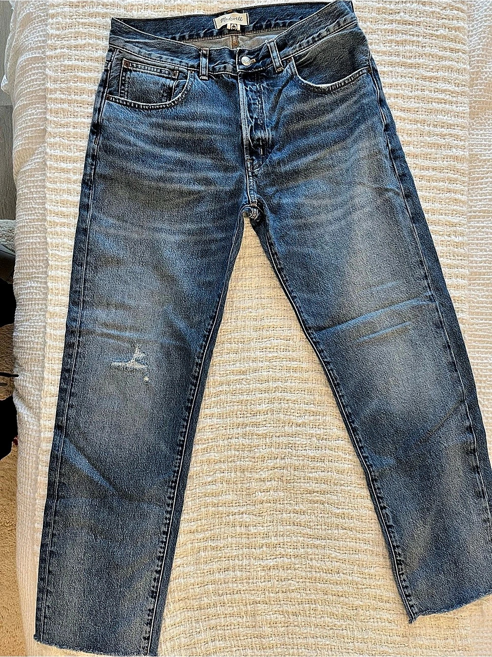 Madewell The Perfect Vintage Jean Straight Leg Blue Jeans